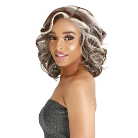 Sure, the optimized title for this e-commerce product in English would be: Synthetic Sis V-Lace Cut Part Wig with LP-VCUT Caro Design