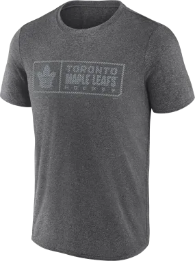 Maple Leafs Fanatics Men's Black Ice Synthetic Tee