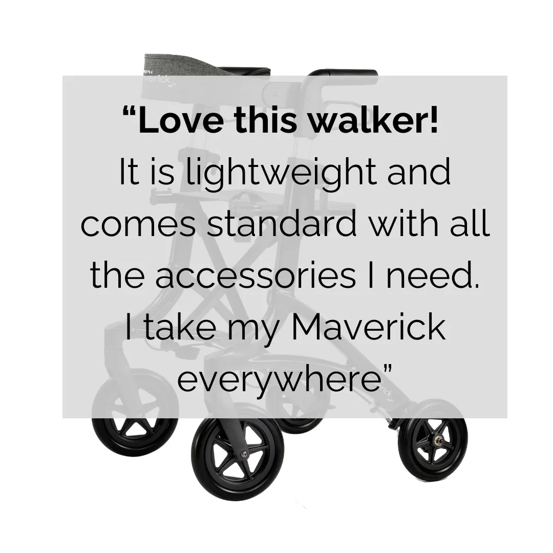 Maverick Carbon Fiber Rollator Walker