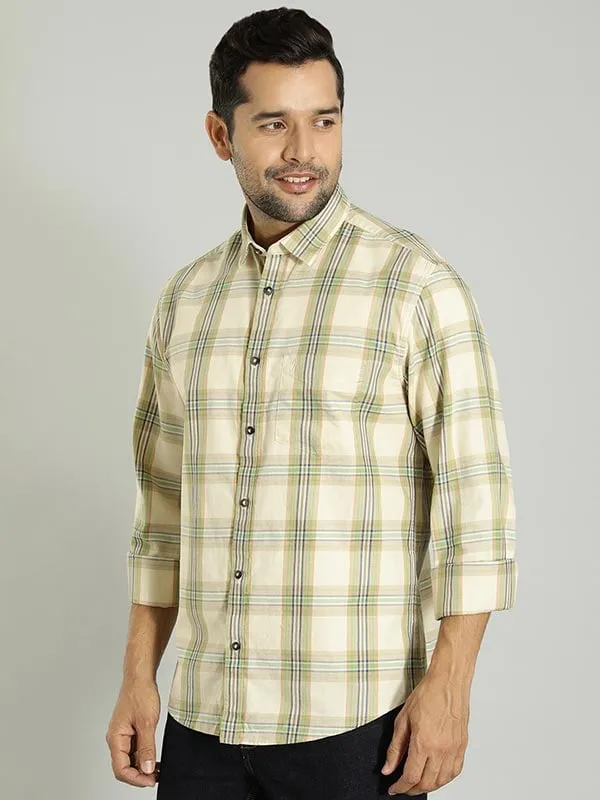 Men Checked Full Sleeve Cotton Shirt