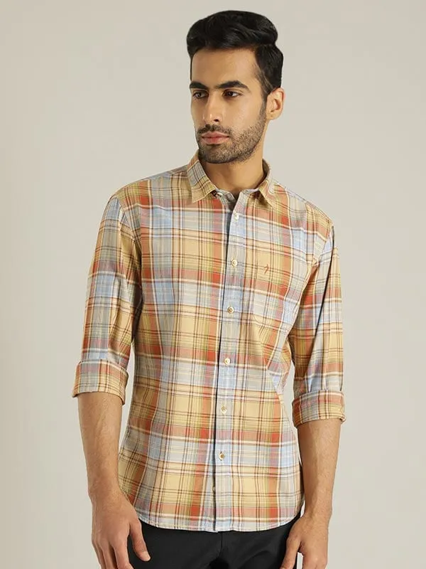 Men Checked Full Sleeve Cotton Shirt