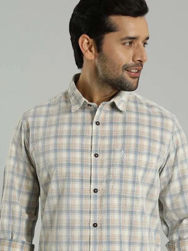 Men Checked Full Sleeve Cotton Shirt