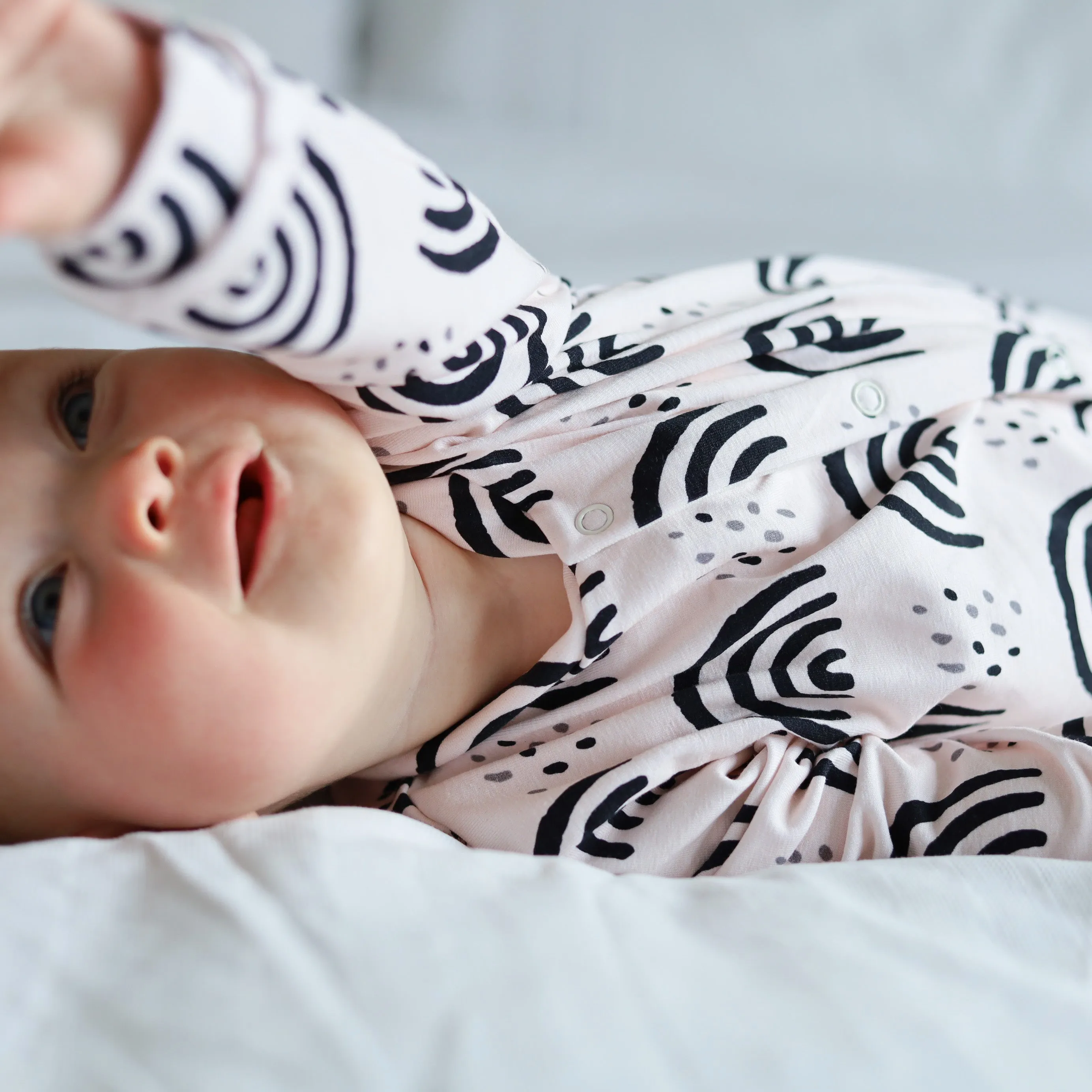 Milky Rainbow cotton sleepsuit