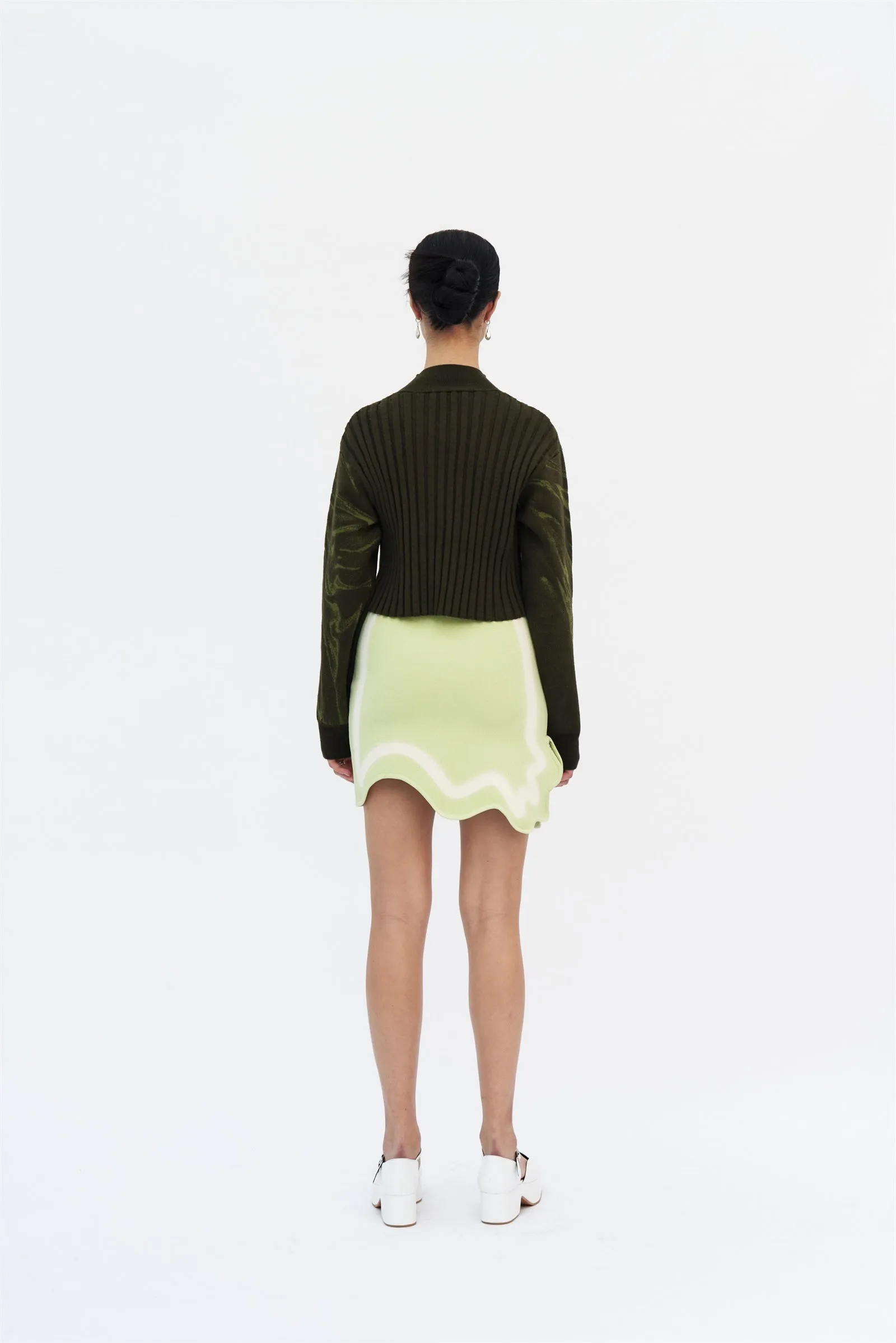 MISO RUCHED CASHMERE COTTON PULLOVER