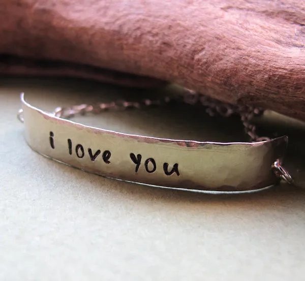 Name Bar Bracelet for Women and Men