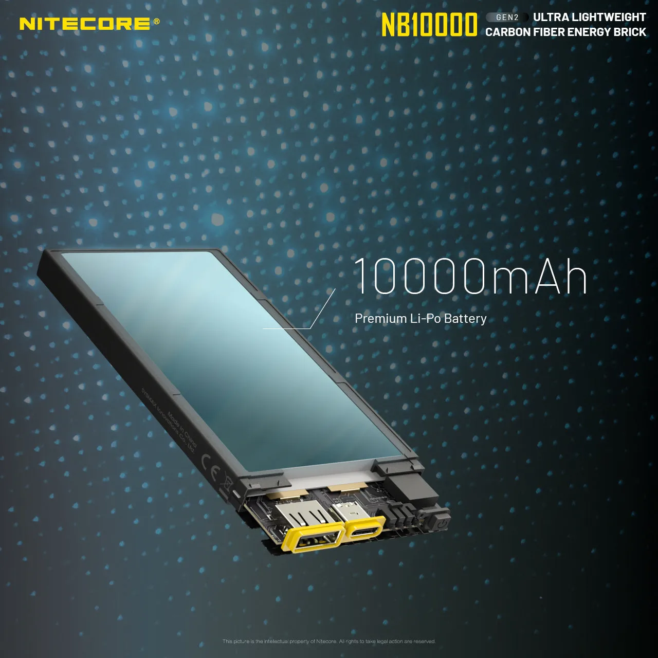 NB10000 Carbon Fiber Energy Brick (10,000mAh 3A GEN 2) Bundle