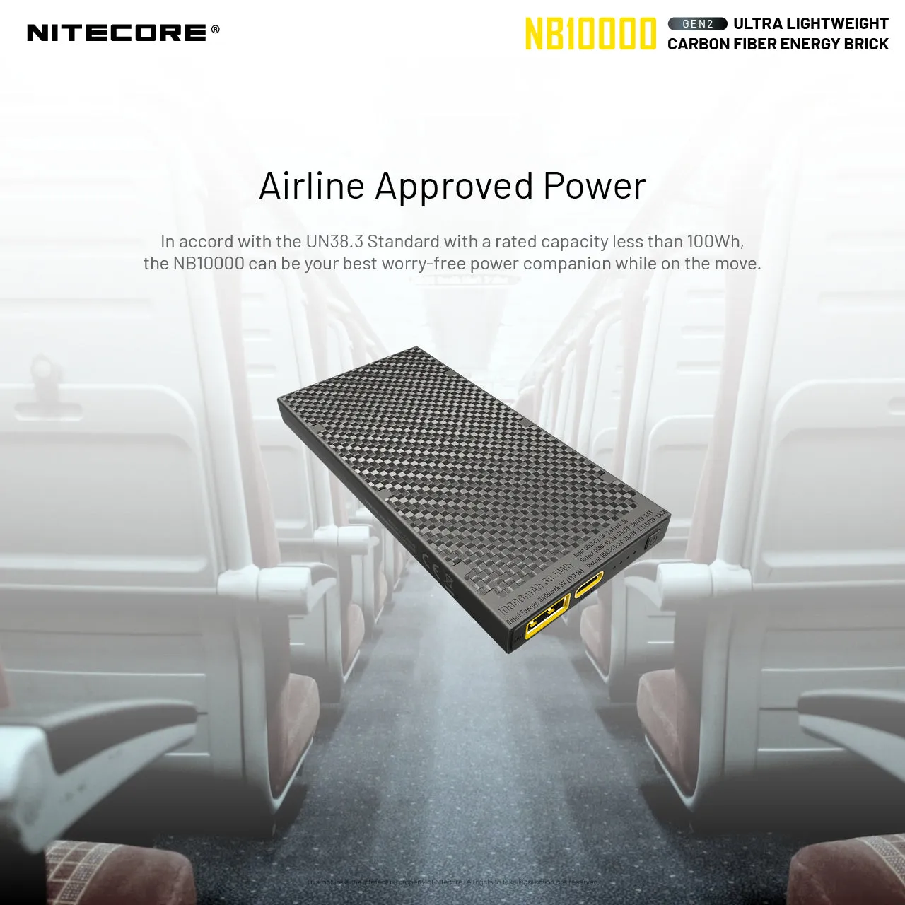 NB10000 Carbon Fiber Energy Brick (10,000mAh 3A GEN 2) Bundle