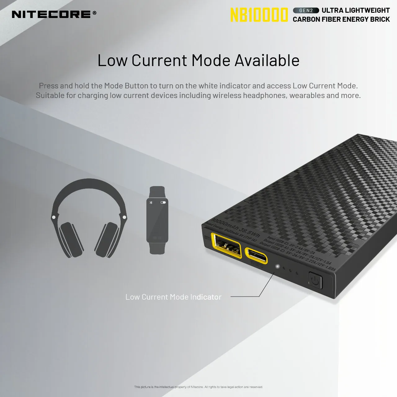 NB10000 Carbon Fiber Energy Brick (10,000mAh 3A GEN 2) Bundle