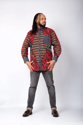 New in African Print Shirt for Men - Hugo