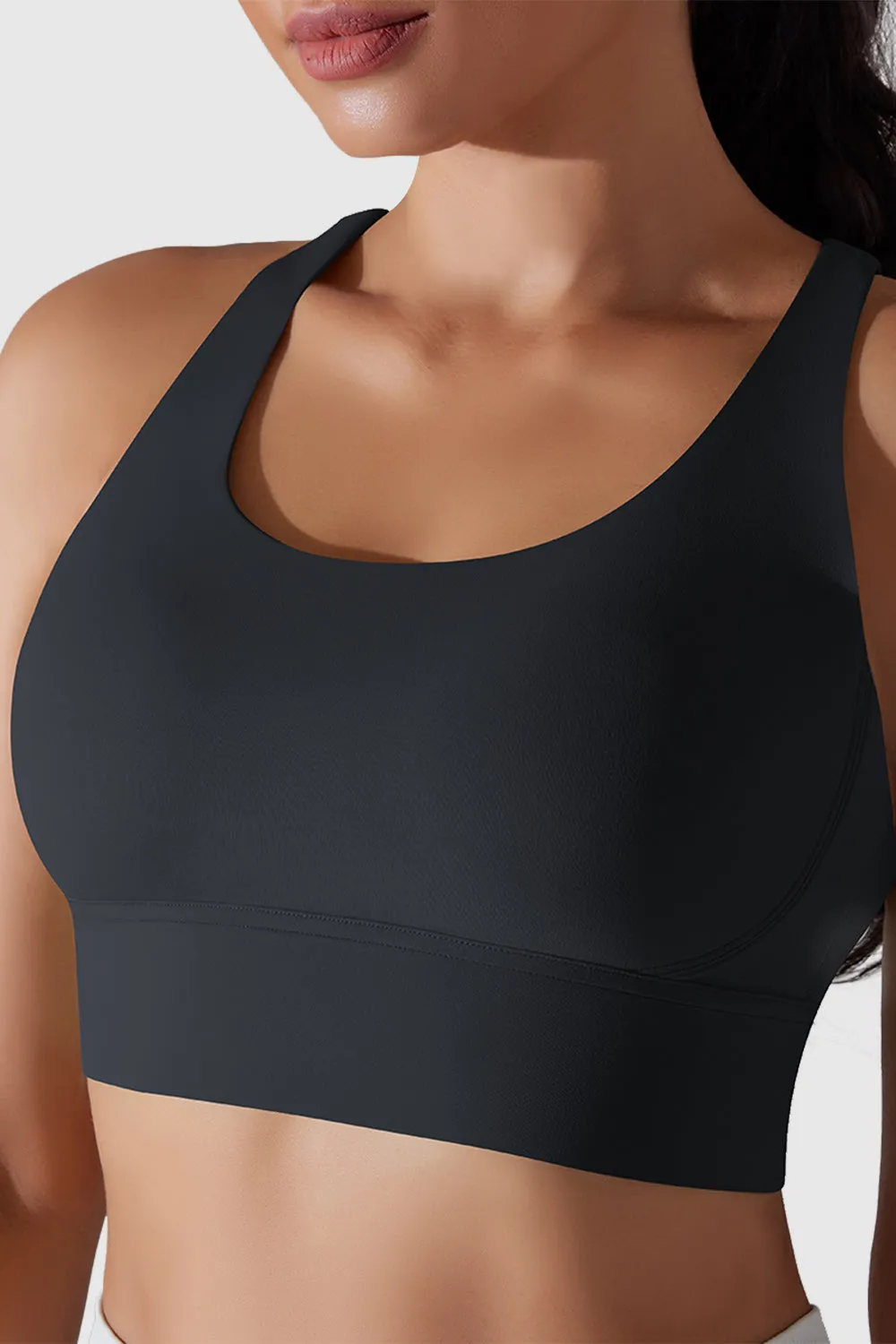 Padded Criss Cross Strappy Sports Bras