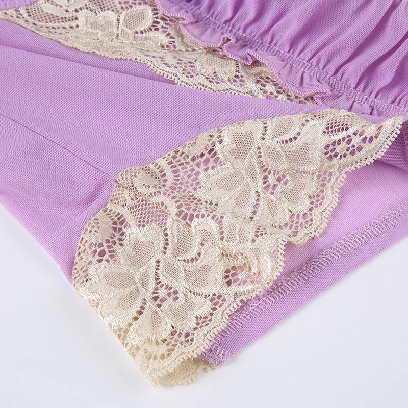 Purple Lace Camisole