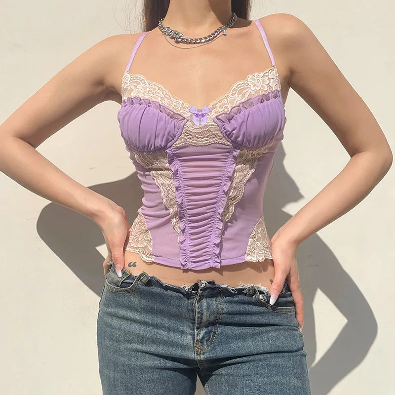 Purple Lace Camisole