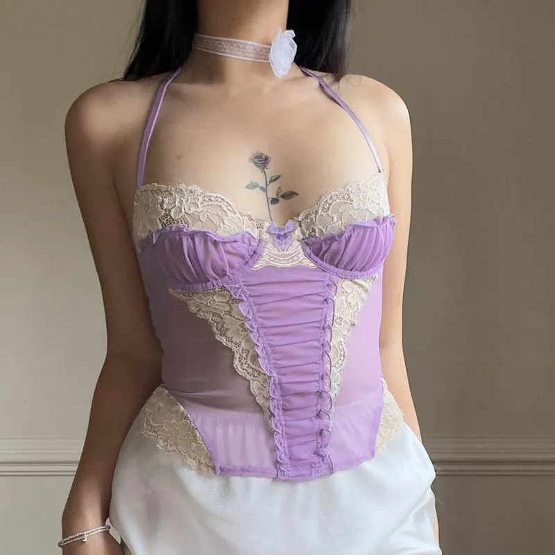 Purple Lace Camisole