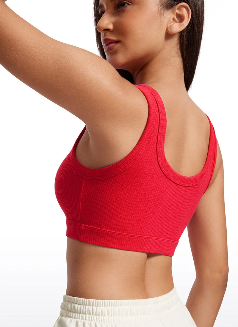 Ribbed Sports Bras U Back