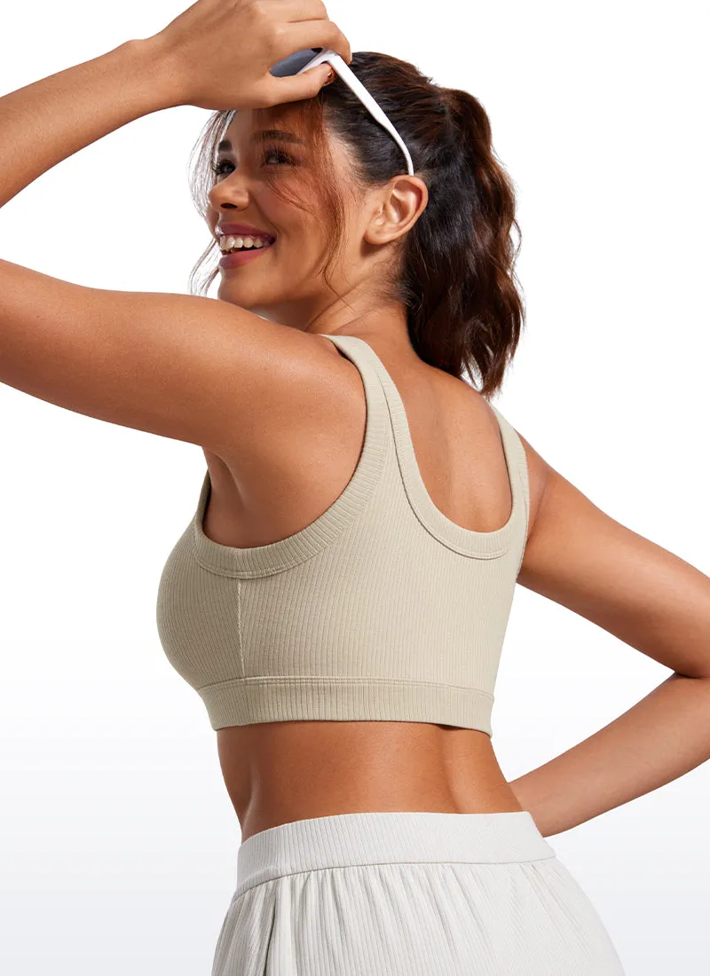 Ribbed Sports Bras U Back