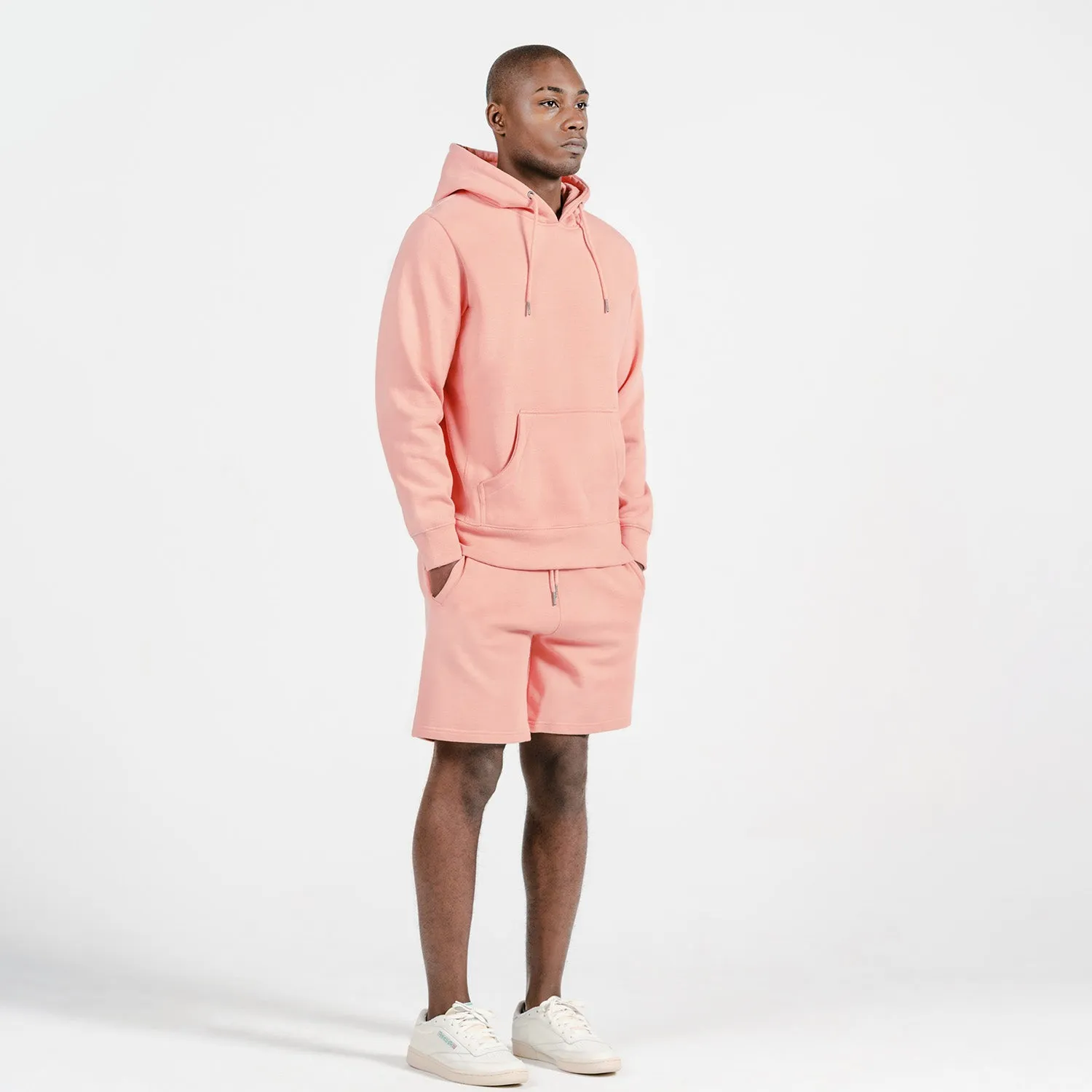 Salmon Organic Cotton Hooded Sweatshirt