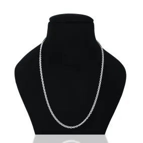 Silver Aesthetic Twisted Curb Chain for Men