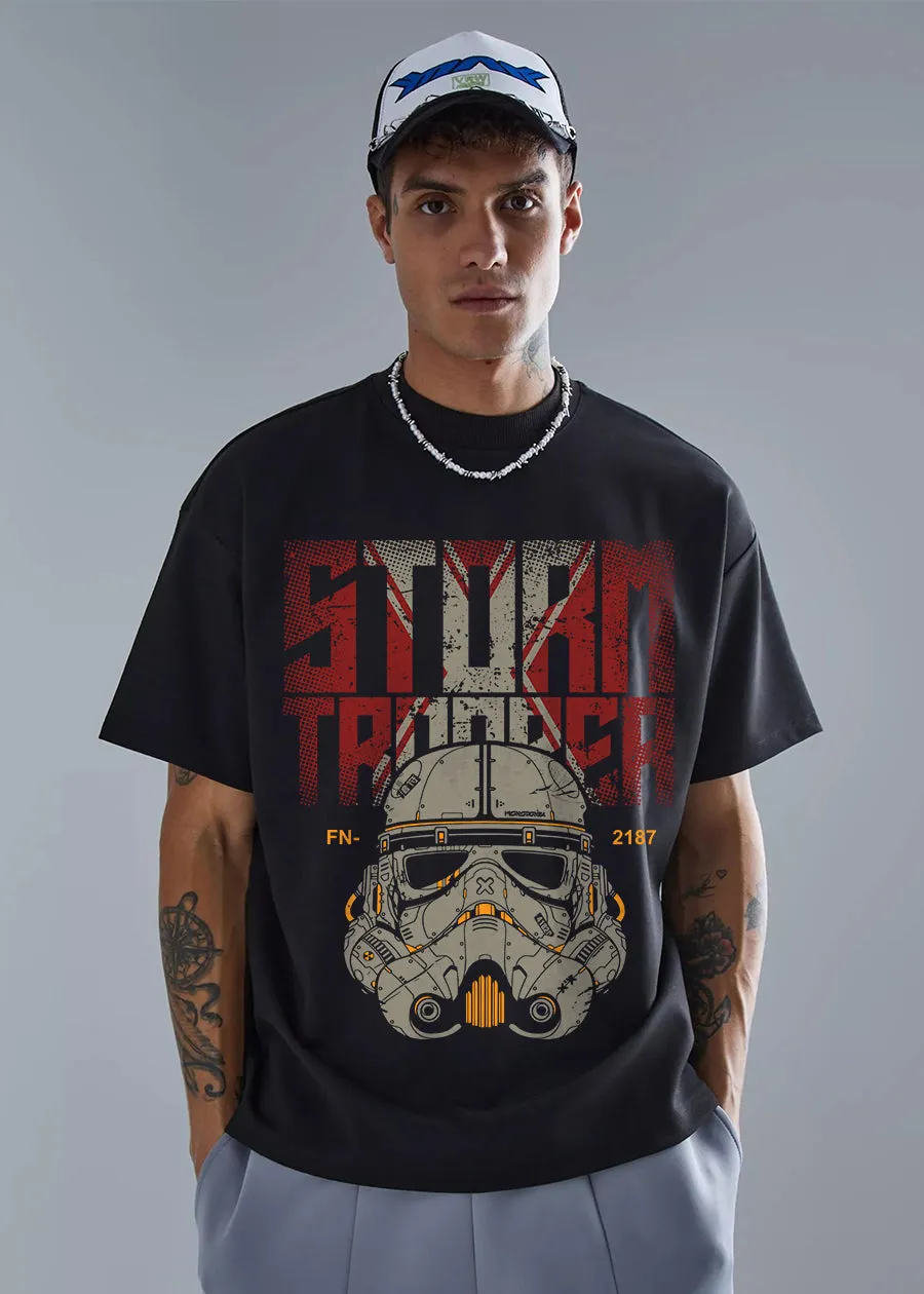 Storm Trooper Men Oversized Printed T-Shirt