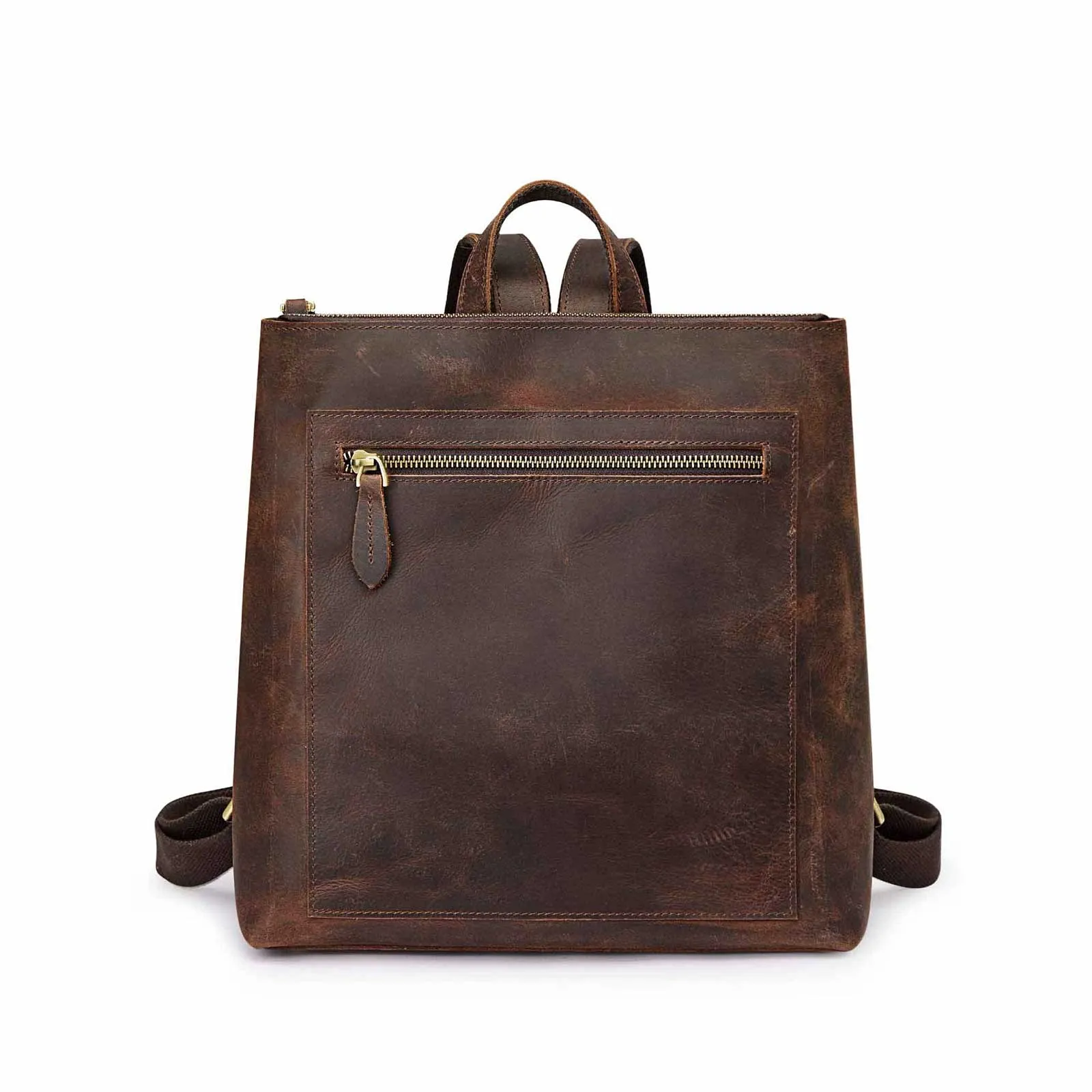 Vintage Leather Women Backpack