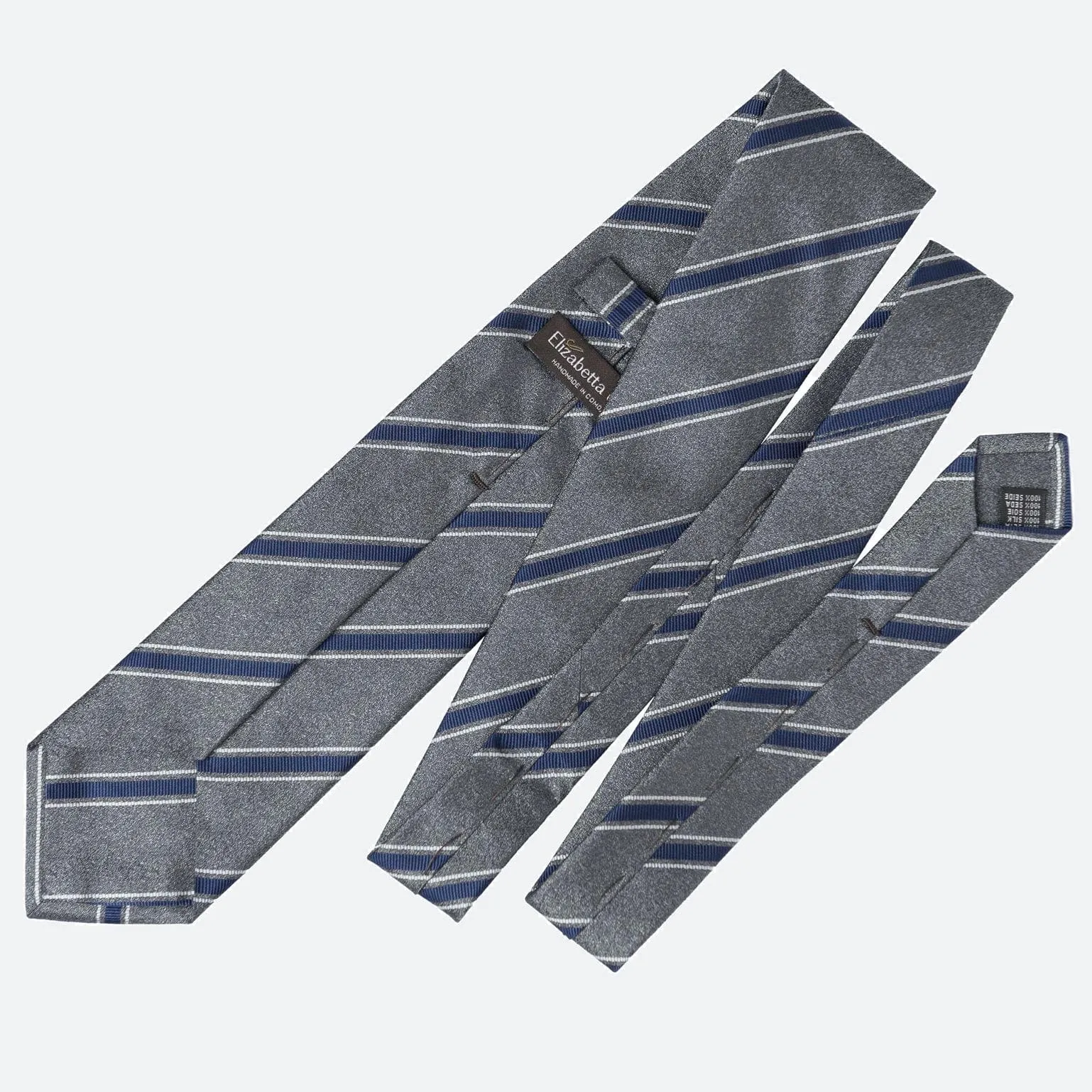 Vittorio - Silk Jacquard Tie - Charcoal