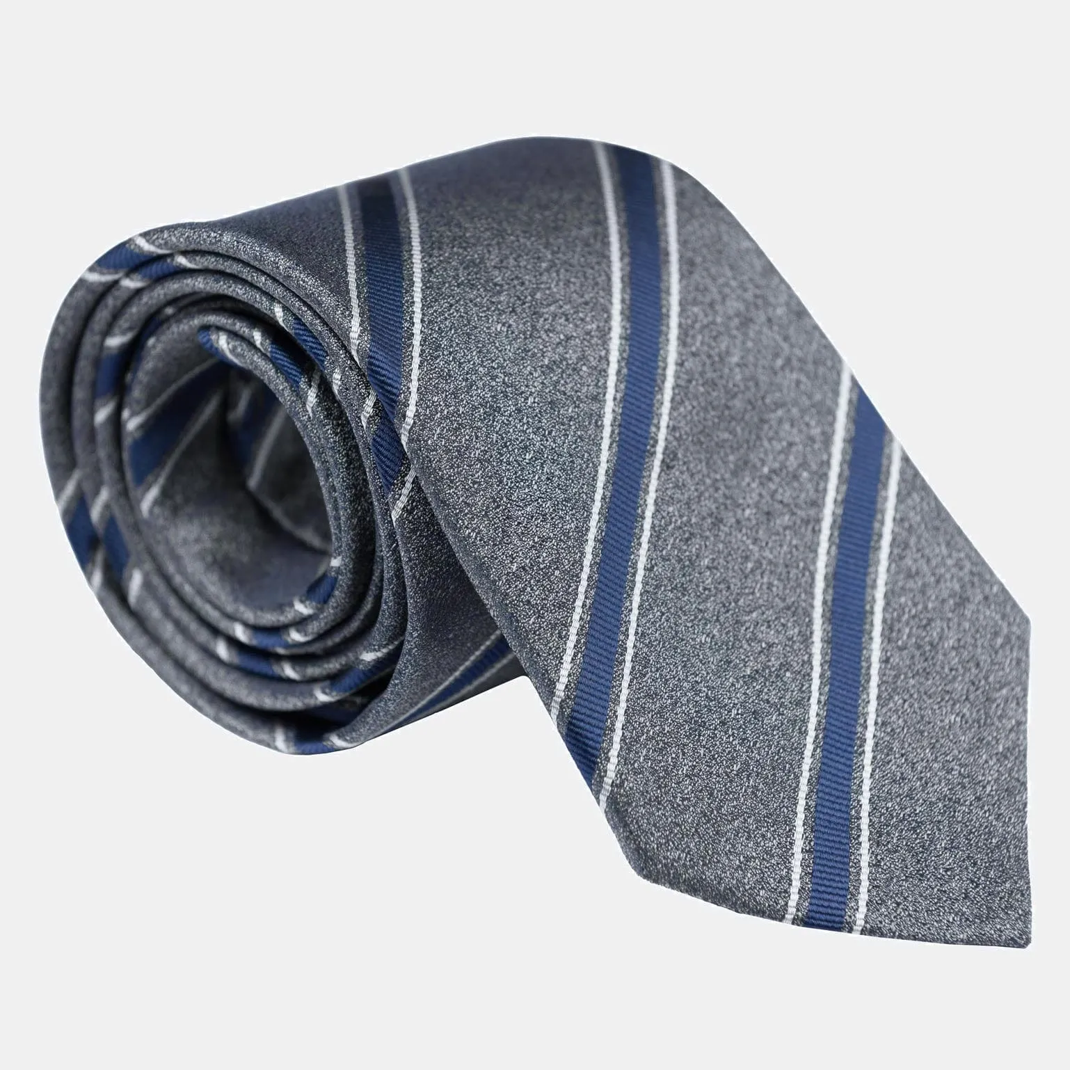 Vittorio - Silk Jacquard Tie - Charcoal