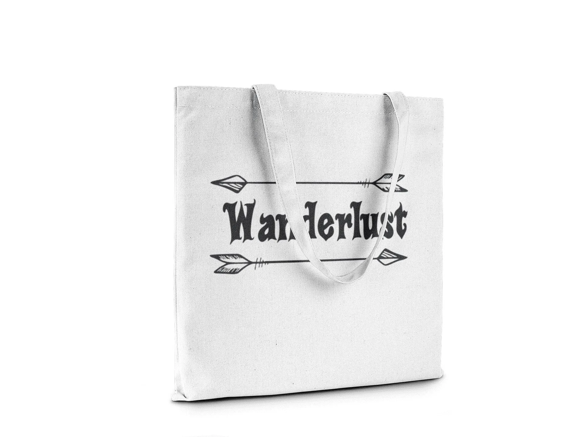 Wanderlust || Organic Cotton Tote Bag