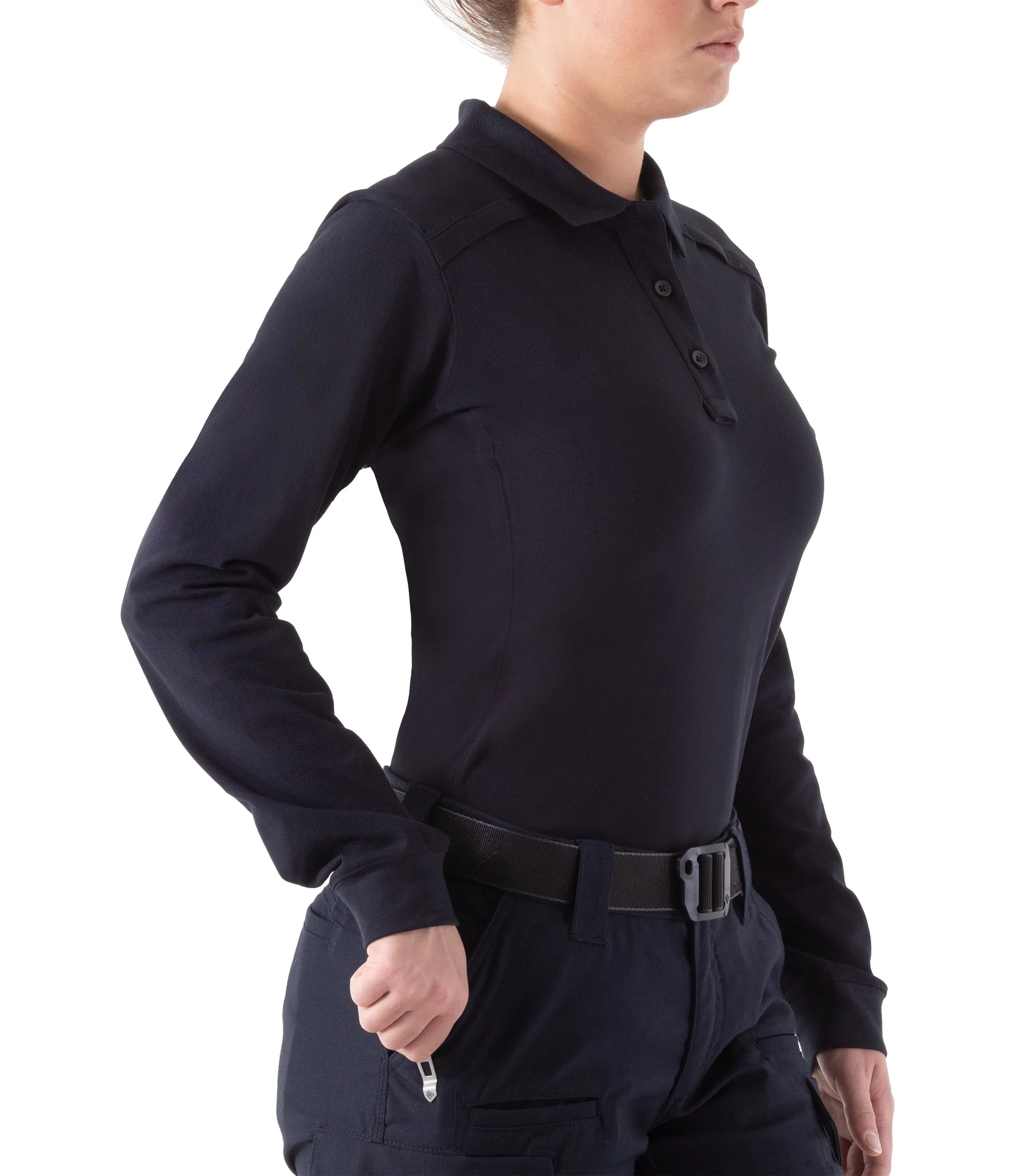 Women's Cotton Long Sleeve Polo