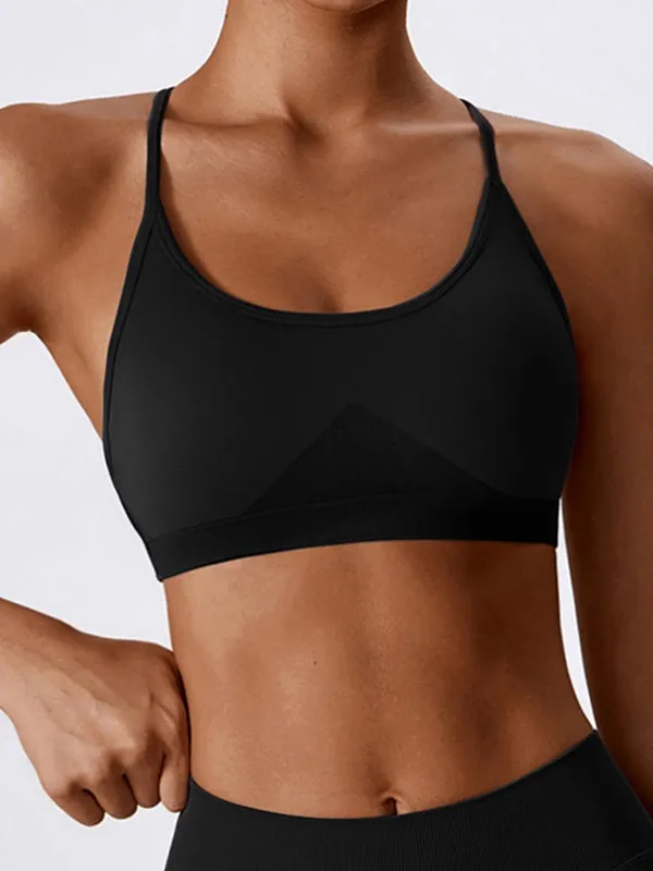 ZASUWA Female Cross Beautify Back Seamless Sports Bras